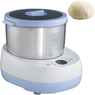 Elektrische Deegmixer - Deegkneedmachine Spiraalmixer - Brood Bakken - Intelligent Kneedprogramma - 5 Liter - Zilver