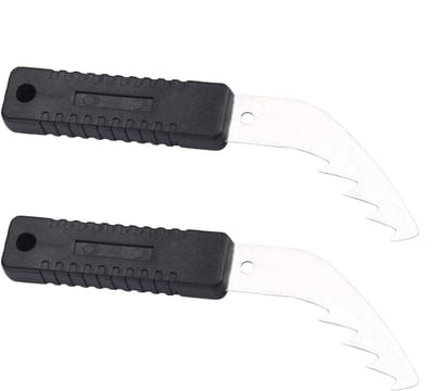 Onkruidverwijderaar Tuin - Wiedgereedschap Set - Gazon Onderhoud - Ergonomische Antislip Grip - 2 stuks - Grijs
