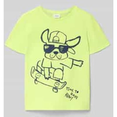 T-shirt van katoen met gedrukt motief voor kind s.Oliver