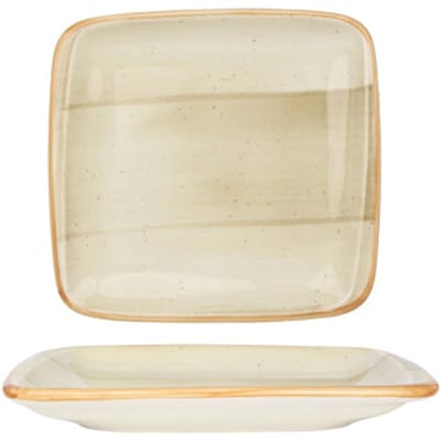 Bonna Serveerschaal - Aura Terrain - Porselein - 15x14 cm - set van 2