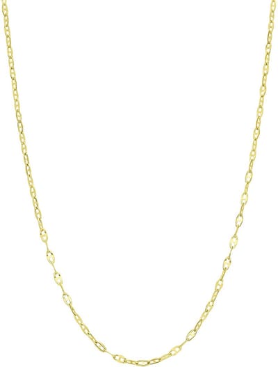 Lucardi Dames Ketting - 9 karaat - Ketting - Cadeau - 46 cm - Geelgoud