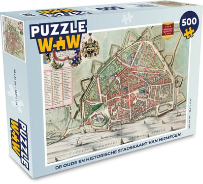 Puzzel Kaart - Nederland - Vintage - Legpuzzel - Puzzel 500 stukjes