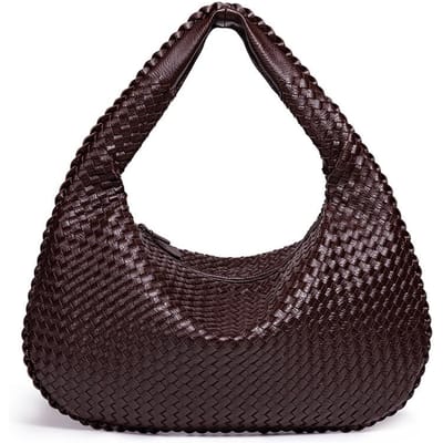 Sac à main tressé pour femme, tissé à la main, grande capacité 47*2*32 black