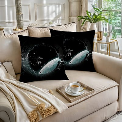 Boraboi® Luxe Decoratieve Kussenhoezen set van 2 , Zachte Suède Touch- 50x50cm -(Zwart,Wit,Groen)