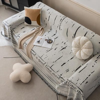 Nordic Eenvoudig en High-end Vierseizoenen Bankhoes Stof Chenille Anti-kattenkrab Bankhanddoek Bankhoes Bankdeken 180*130cm