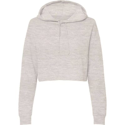 Miso Korte hoodie met capuchon voor dames, in marl-uitvoering (Havermout)