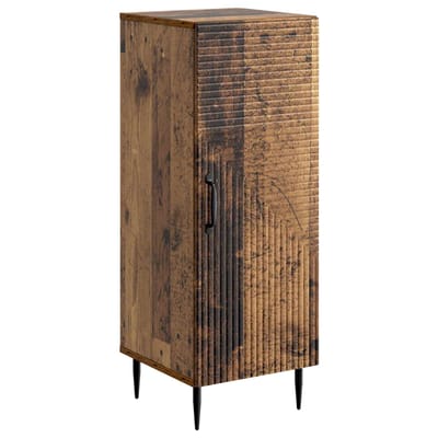 vidaXL - Dressoir - Oud - hout - 33 - x - 34,5 - x - 89,5 - cm - Bewerkt - hout