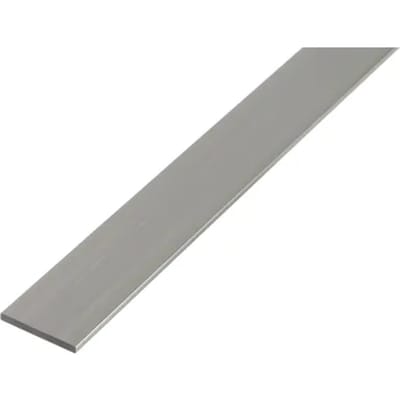 Alberts 473488 platte buis | aluminium, naturel | 1000 x 20 x 2 mm