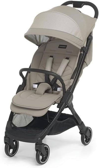 Lichtgewicht kinderwagen voor kinderen van 0-4 jaar met 1-handsluiting en verstelbare rugleuning