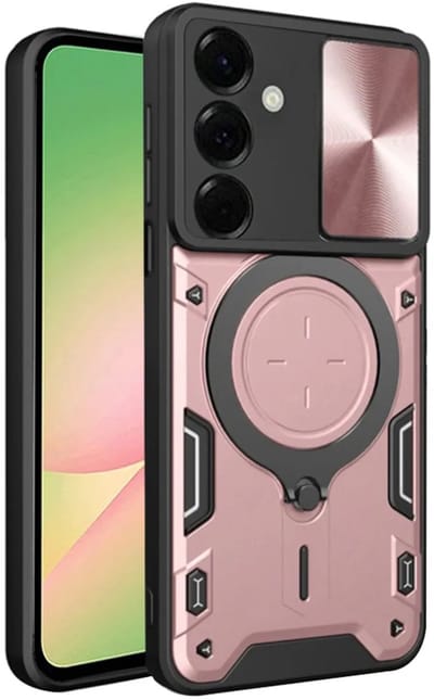 Hoesje geschikt voor Samsung Galaxy A56 - Techsuit CamGuard Pro Back Cover - Roségoud