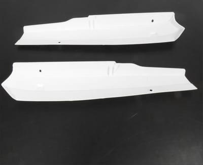 Caches latéraux RSM pour Mobylette Peugeot 50 103 MVL blanc Neuf