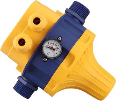 Automatische Pomp Controller - Elektronische Drukschakelaar - Huishoudelijke Waterdruk - Met Terugslagklep - 145PSI Max Druk - Zwart