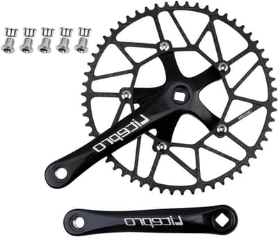 170mm Fiets Crankset 130BCD met 50T 52T 54T 56T 58T Enkel Kettingblad voor 9/10/11 Versnellingen Mountainbike Accessoires