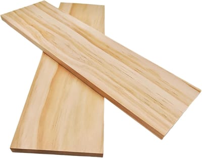 Houten Planken - Knutselhout Blokken - Houtbewerking Schilderen - Onafgewerkt Natuurlijk Hout - 35x10x1 cm - Blanco