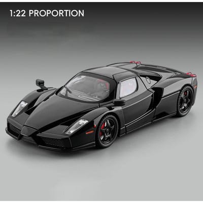 1:24 Enzo Legering Sportwagen Model Diecast Metaal Racevoertuigen Auto Model Simulatie Geluid En Licht Collectie Kinder Speelgoed Cadeau