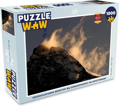 Puzzel Großglockner bergtop bij zonsopkomst in Oostenrijk - Legpuzzel - Puzzel 1000 stukjes volwassenen
