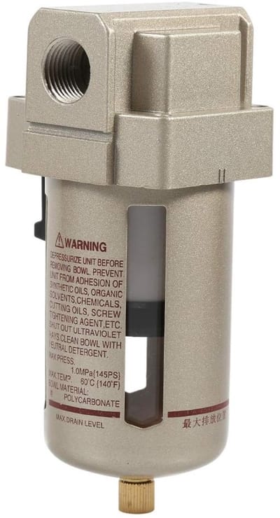 Dailygoody - Waterseparator voor perslucht - luchtfilter compressor 1/2 inch - ideaal voor industrie en werkplaats