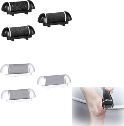 Reservekoppen Voetvijl - Vervangende Rollen - Eelt Verwijderen - 3 Soorten Ruwheid - 6 Stuks