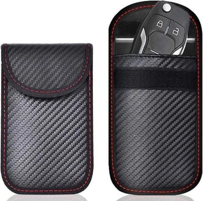 RFID Anti Diefstal Auto Sleutel Hoesje - Kooi van Faraday - Autosleutel RFID Antidiefstal - Keyless Entry - Signaal Blocker - Anti Diefstal - Anti Skim Autosleutel RFID Antidiefstal - RFID Luxe Hoes - Keyless Entry Beschermdoos