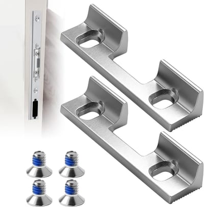 2 stuks verstelbare sluitplaat voor deur met 32mm schroefgatafstand, ideaal voor standaard slotplaten en eenvoudig te monteren