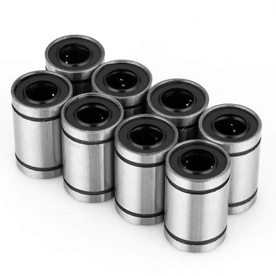 Allecto - Lineaire Kogellagers - 10mm Kogelbus Lager - Hoogwaardig Lagerstaal - 8 Stuks - Geschikt voor 3D Printers en Onderdelen
