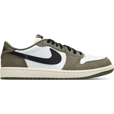Baskets Homme Air Jordan 1 Retro Low OG Olive Moyenne Marron Noir-Summit-Blanc-Voile HQ6998-200 42.5
