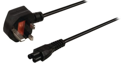 Valueline UK Stroomkabel met C5 plug - zwart - 3 meter