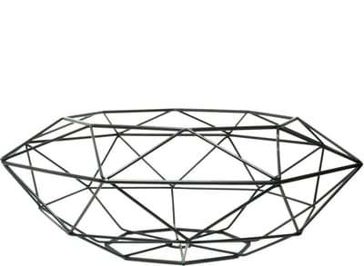 TD 017935 Zwart Metaal Diamond Schaal