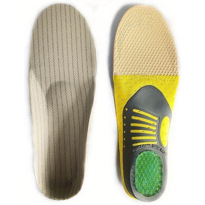Sneaker Gel Binnenzool Platte Voetkussen Ingevoegd in Boogsteun Kussen Voet voor Mannen en Vrouwen L beige