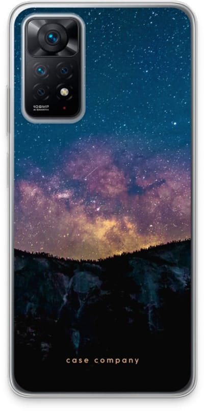 Case Company® - Hoesje geschikt voor Xiaomi Redmi Note 11 Pro hoesje - Travel to space - Soft Cover Telefoonhoesje - Bescherming aan alle Kanten en Schermrand