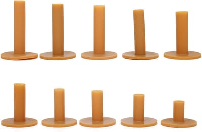 10 Stuks Rubber Golf Tees voor Driving Range, Duurzaam en Stabiel, Ideaal Golf Accessoire voor Training