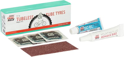 Fiets Reparatie Kit - Tubeless Pleisters - Snelle Bandenreparatie - Speciale Cement Lijm - 3 Pleisters 4g - Transparant