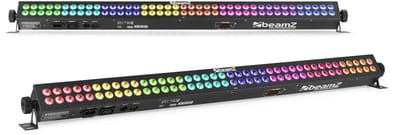BeamZ set van 2 LCB803 LED barren met 80x 3W RGB LED's in 8 secties