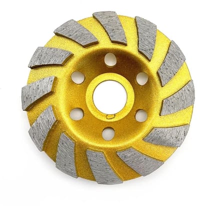 Diamant Slijpschijf - Komvormige Schijf - Beton Slijpen - Versterkte Zwarte Variant - 100 mm - Goud