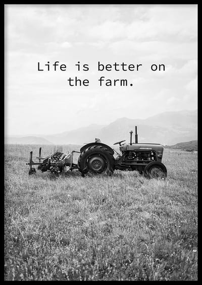 Poster Life is Better - 50x70cm - Quote Poster