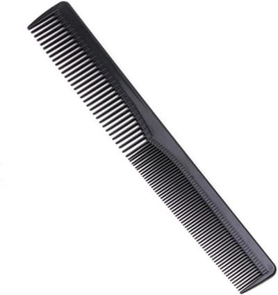 Haarkam - Tandenkam Kapper - Professioneel Knippen - Niet Breekbaar - 17.8 cm - Zwart