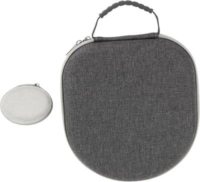 Hoofdtelefoonhoes - Draagbare opbergtas - Veilig transport - Waterdicht materiaal - 27x22x6 cm - Lichtgrijs