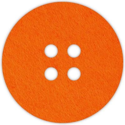 Knoop onderzetters - Vilt - Oranje - Rond - 6 stuks - ø 9,5 cm - Tafeldecoratie - Glas onderzetter - Cadeau - Woondecoratie - Woonkamer - Tafelbescherming - Onderzetters Voor Glazen - Keukenbenodigdheden - Woonaccessoires - Tafelaccessoires