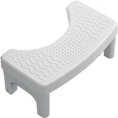 Toiletkrukje - Zitverbeteraar - Betere Houding - Opvouwbaar Ontwerp - 21 x 40 x 17 cm - Wit