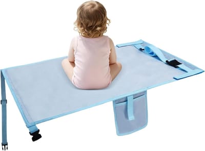 Peuter reisbed - Vliegtuigstoelverlenger - Comfortabel reizen - Lichtgewicht opvouwbaar - 10550 cm - Meerkleurig