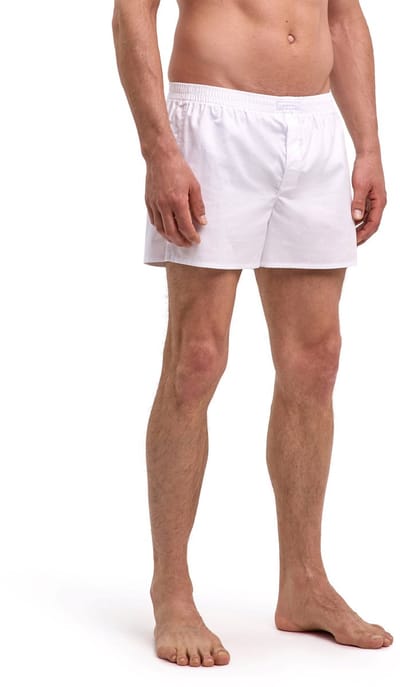 FALKE Daily Comfort ademend katoen broek van onderlaag heren wit - maat 3XL