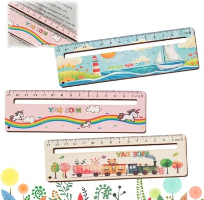Set van 3 Leeshulpen voor Kinderen - Leestool voor Dyslectische Kinderen, Ideaal voor School en Thuisgebruik