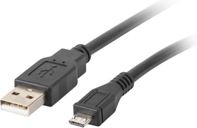 Lanberg Usb-Kabel Voor Smartphone En Tablet Micro Usb 2.0 Am Mbm5P 1,8M