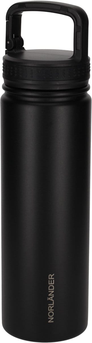 Norländer Hamar Thermofles 700 ml - Zwart - Dubbelwandig Rvs met Infuser en Draaghengsel