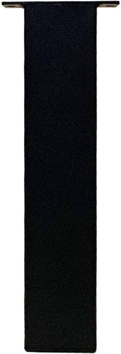 FLE - Set stalen rechte tafelpoten zwart vierkant 8 bij 8 cm en hoogte 40 cm (koker 8 x 8 cm) - 4 stuks