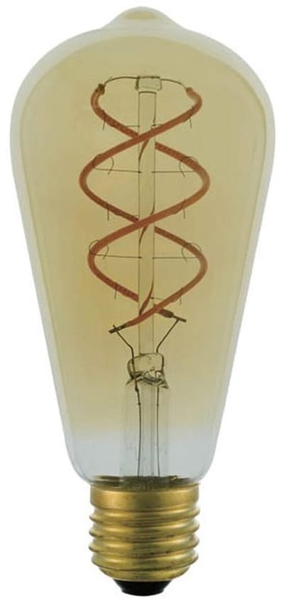VITO LED Filament Edisonlamp ST64 E27 - 4W (vervangt 40W) - 400lm - 2200K (Amber) - 220-240V - Energiezuinig