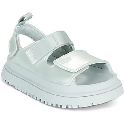 UGG® GoldenGlow Glossy Sparkles-sandaal in Silver, Maat 32.5
