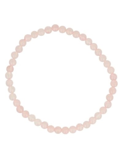 Roze kwarts kralenarmband 4 mm