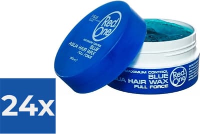 Red One Aqua Hair Wax - Blue / Blauw - Voordeelverpakking 24 stuks
