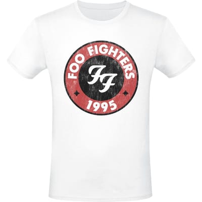 Foo Fighters T-shirt - 1995 - S tot 3XL - voor Mannen - wit